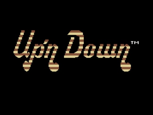 Title Screen of Up 'n Down for Commodore 64